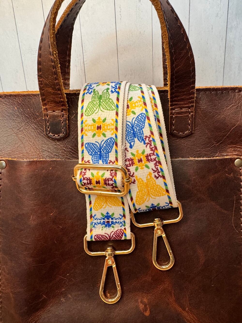 Colorful Butterfly Purse Strap Crossbody Bag Strap NEW! Boho Bag Strap